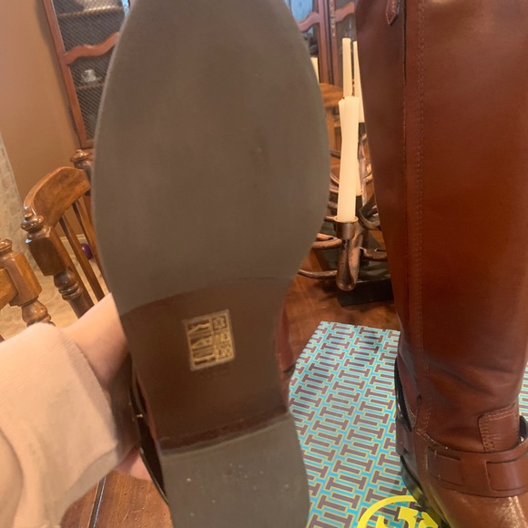 Tory Burch Derby riding boots in Almond - Picture 5 of 10